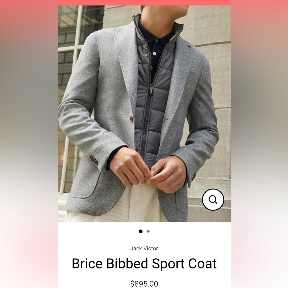Jack Victor men’s sport coat in gray color